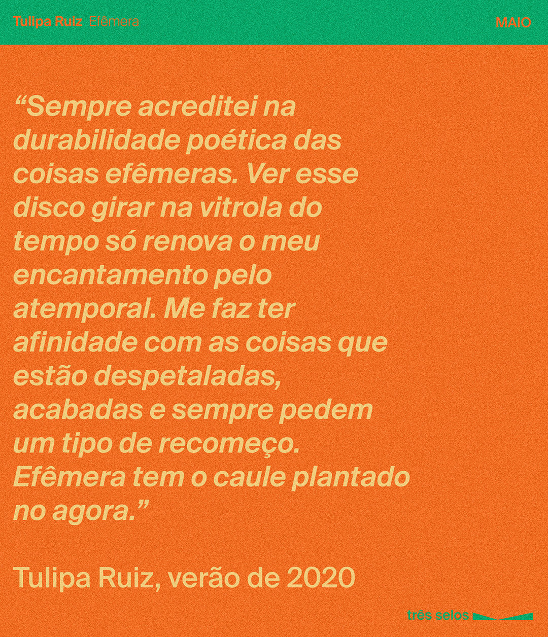 Tulipa Ruiz: Efêmera